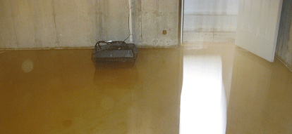 water in basement